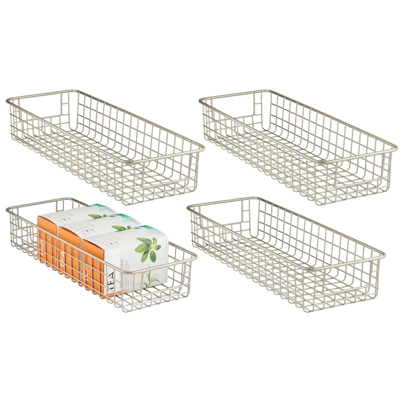 mDesign Metal Wire Basket