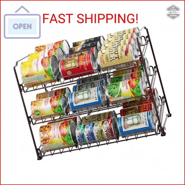 Simple Houseware Pantry Can Rack Organizer