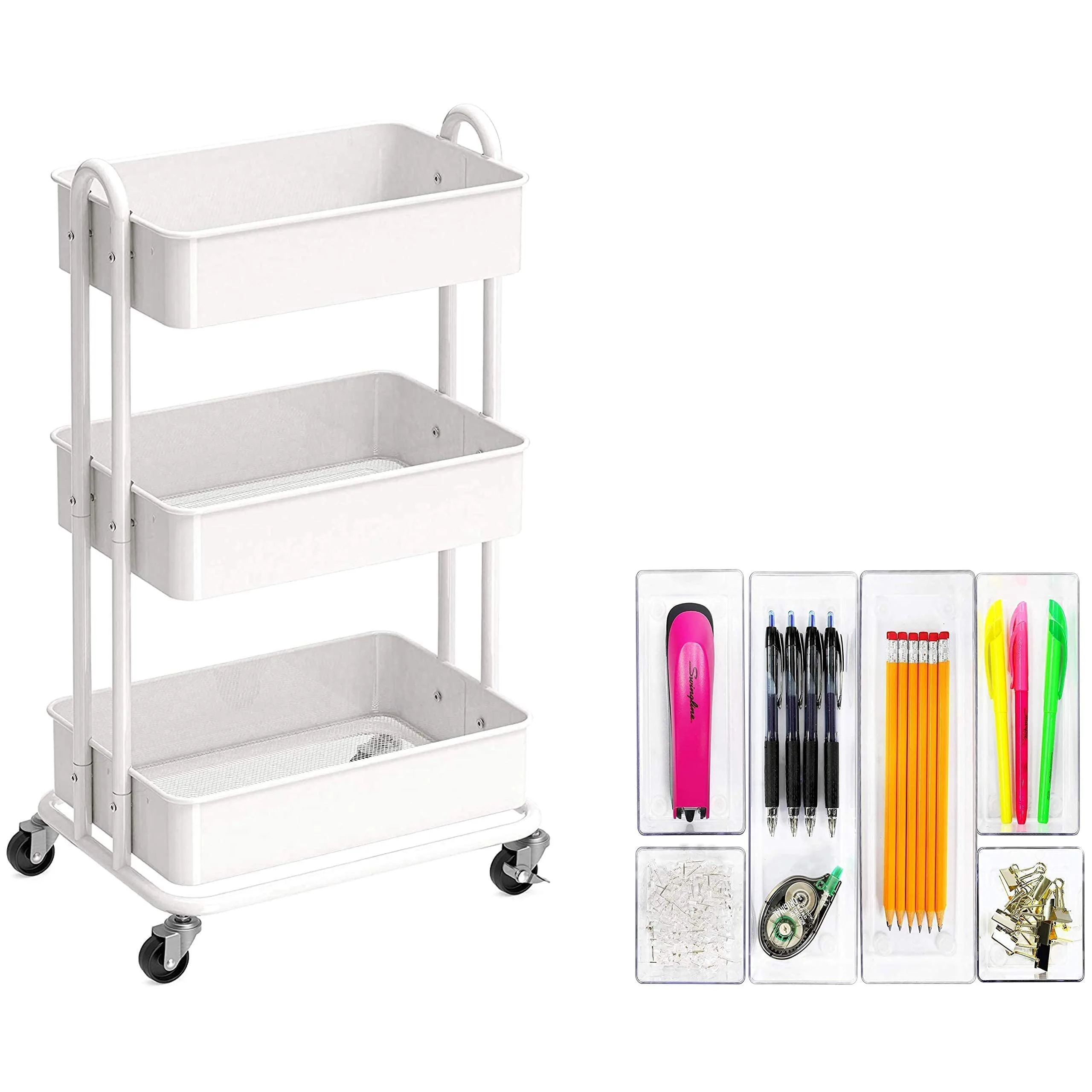 Simple Houseware Rolling Utility Cart